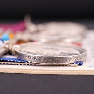 Lot 87 - An Egypt medal with two clasps, a Queen's...