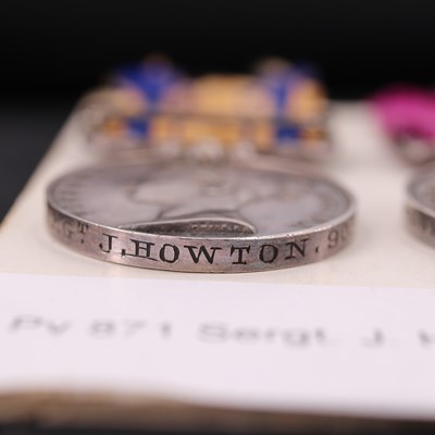 Lot 89 - A South Africa medal with 1877-8-9 clasp and a...
