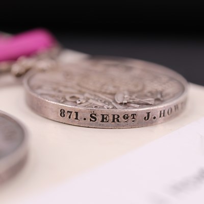 Lot 89 - A South Africa medal with 1877-8-9 clasp and a...