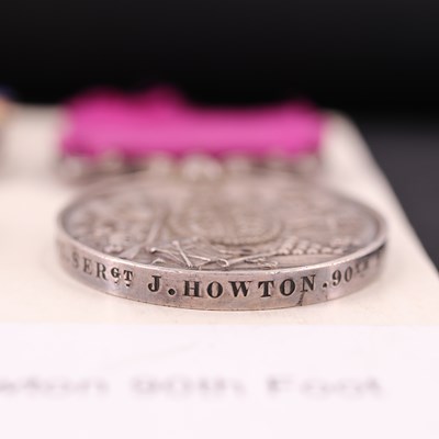 Lot 89 - A South Africa medal with 1877-8-9 clasp and a...