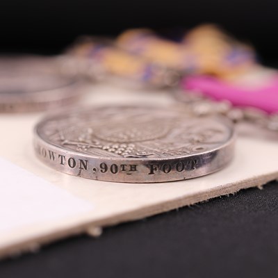 Lot 89 - A South Africa medal with 1877-8-9 clasp and a...