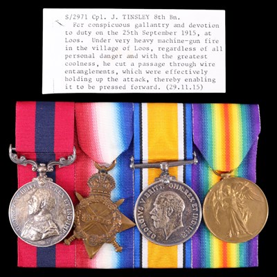 Lot 125 - A Distinguished Conduct Medal, 1914-15 Star,...