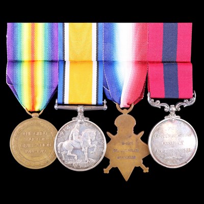 Lot 125 - A Distinguished Conduct Medal, 1914-15 Star,...