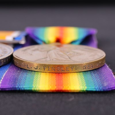 Lot 125 - A Distinguished Conduct Medal, 1914-15 Star,...