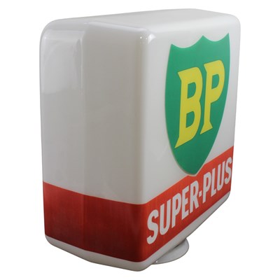 Lot 761 - A BP Super-Plus glass petrol pump globe, made...