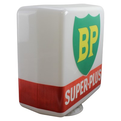 Lot 761 - A BP Super-Plus glass petrol pump globe, made...