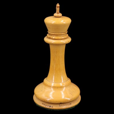 Lot 708 - A Victorian Jaques Staunton chess set, ebony...
