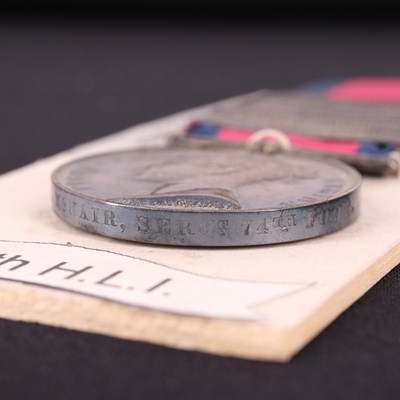 Lot 126 - A Military General Service medal with ten...