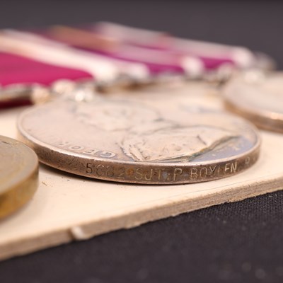 Lot 130 - A Boer War and Great War gallantry, campaign...