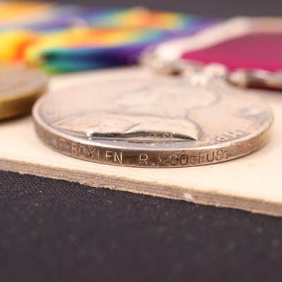 Lot 130 - A Boer War and Great War gallantry, campaign...