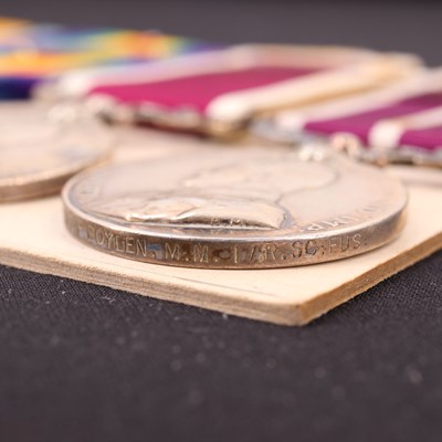 Lot 130 - A Boer War and Great War gallantry, campaign...