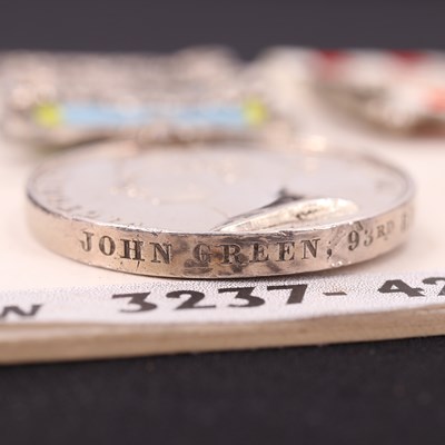 Lot 139 - A Crimea medal with three clasps, Indian...