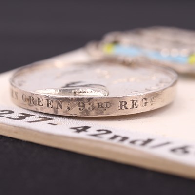 Lot 139 - A Crimea medal with three clasps, Indian...
