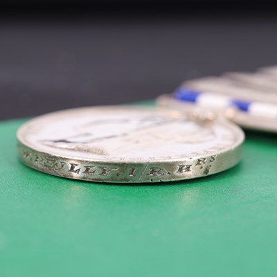 Lot 172 - An Egypt medal with five clasps, Khedive's...