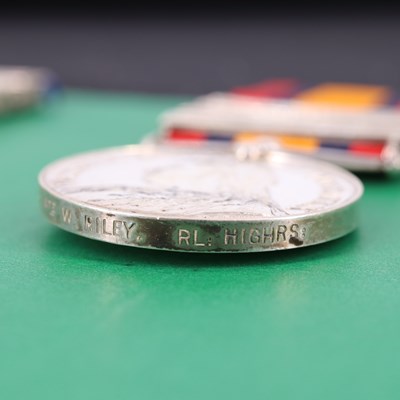 Lot 172 - An Egypt medal with five clasps, Khedive's...