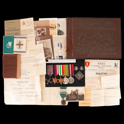 Lot 177 - A Free Polish Army gallantry, campaign,...