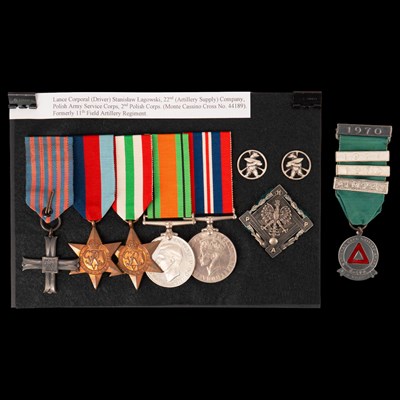 Lot 177 - A Free Polish Army gallantry, campaign,...