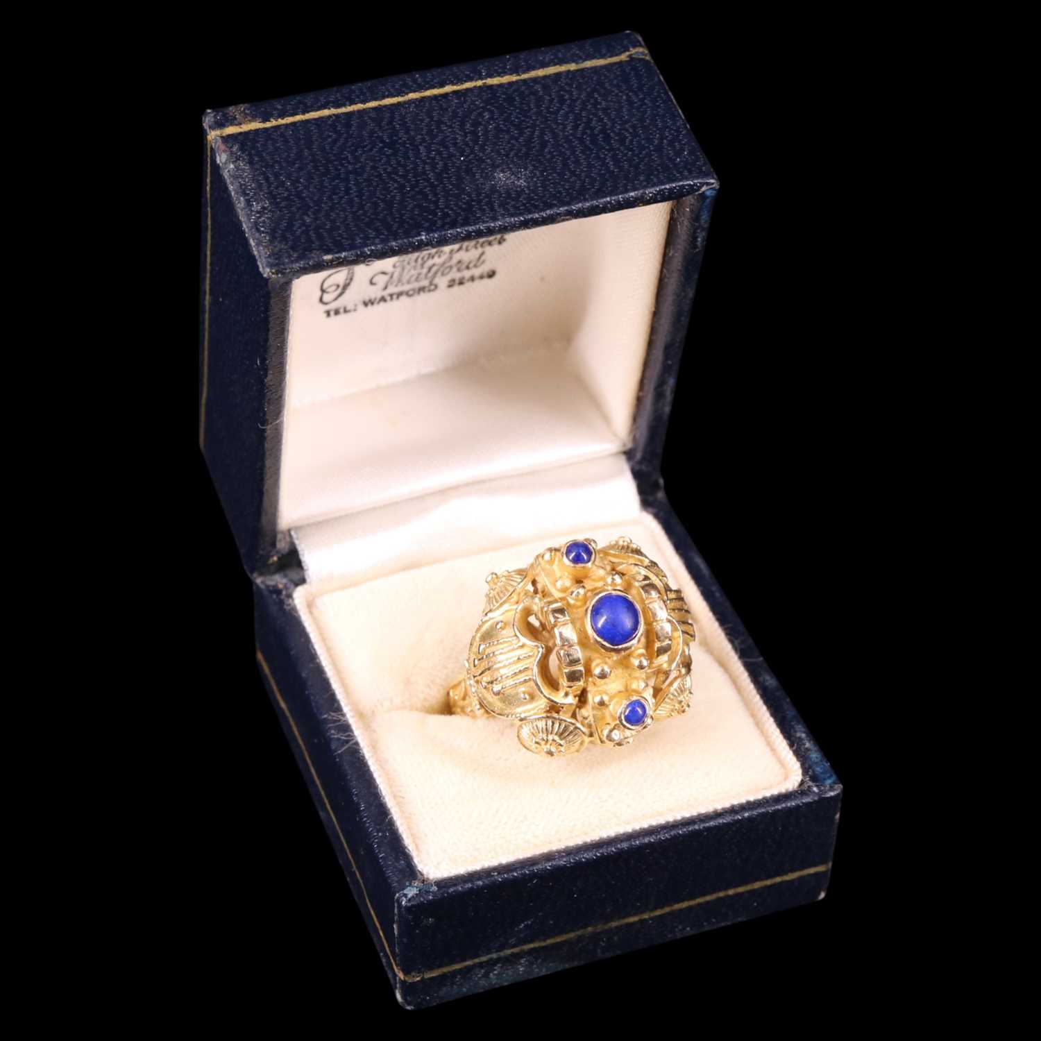 Lot 1282 - An impressive and substantial Greek lapis...