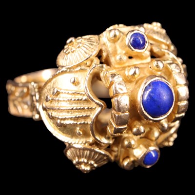 Lot 1282 - An impressive and substantial Greek lapis...