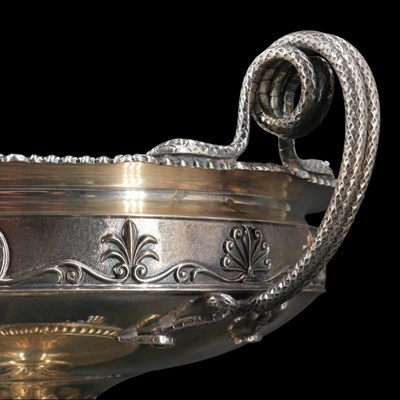 Lot 1143 - A George V silver Neo Classical table...