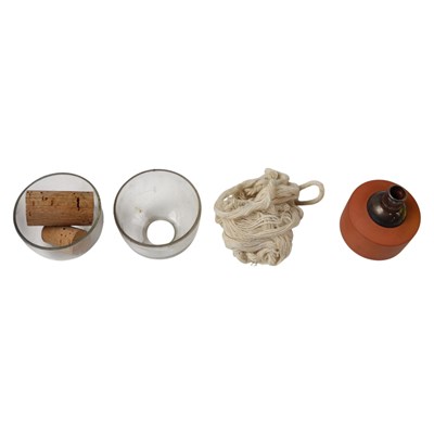 Lot 723 - A cased 19th Century opium pipe, accoutrements...