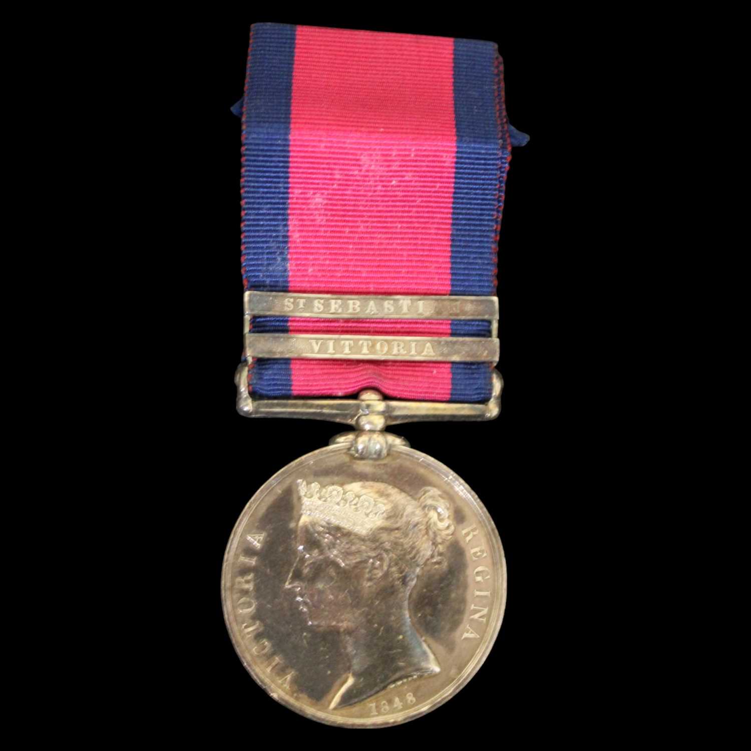 Lot 148 - A Military General Service medal with St...