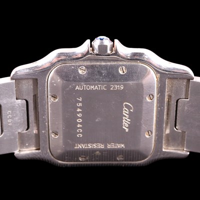 Lot 1393 - A Cartier Santos Galbée stainless steel and 18...