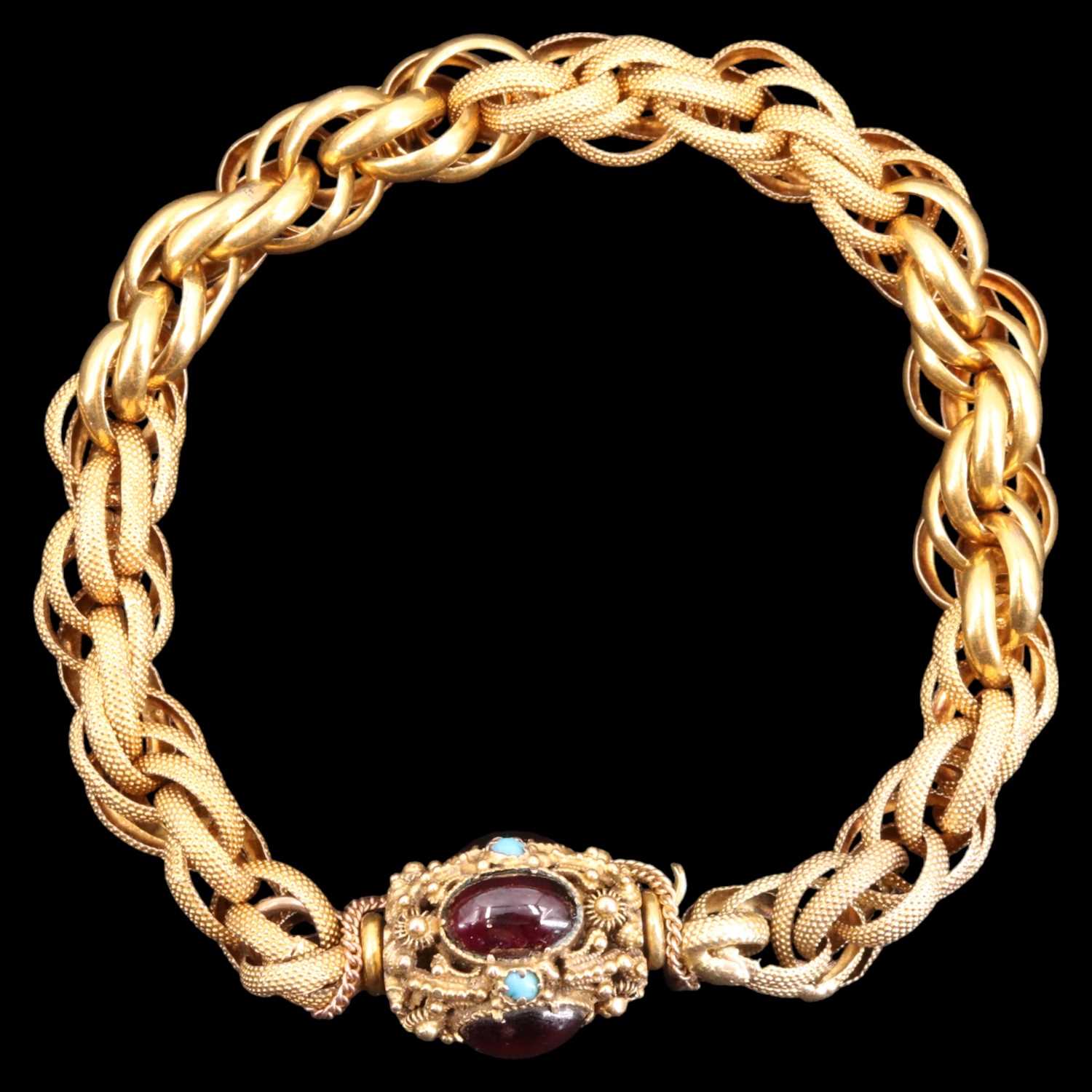 Lot 1300 - A late 19th / early 20th Century almandine,...
