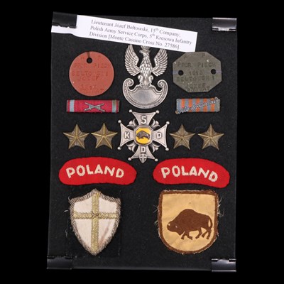 Lot 15 - A Free Polish Army decoration and campaign...