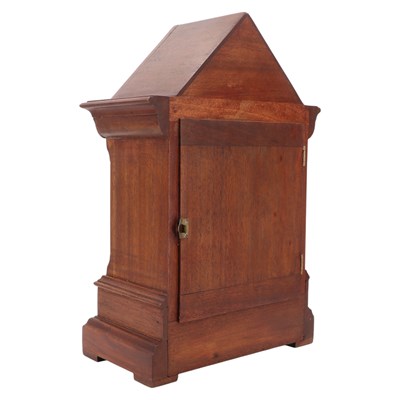 Lot 1530 - A Victorian Gothic-style mahogany mantle clock,...