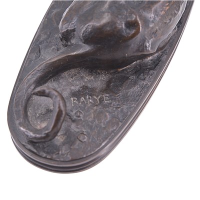 Lot 1561 - Antoine-Louise Barye (1796-1875), "Lévrier...