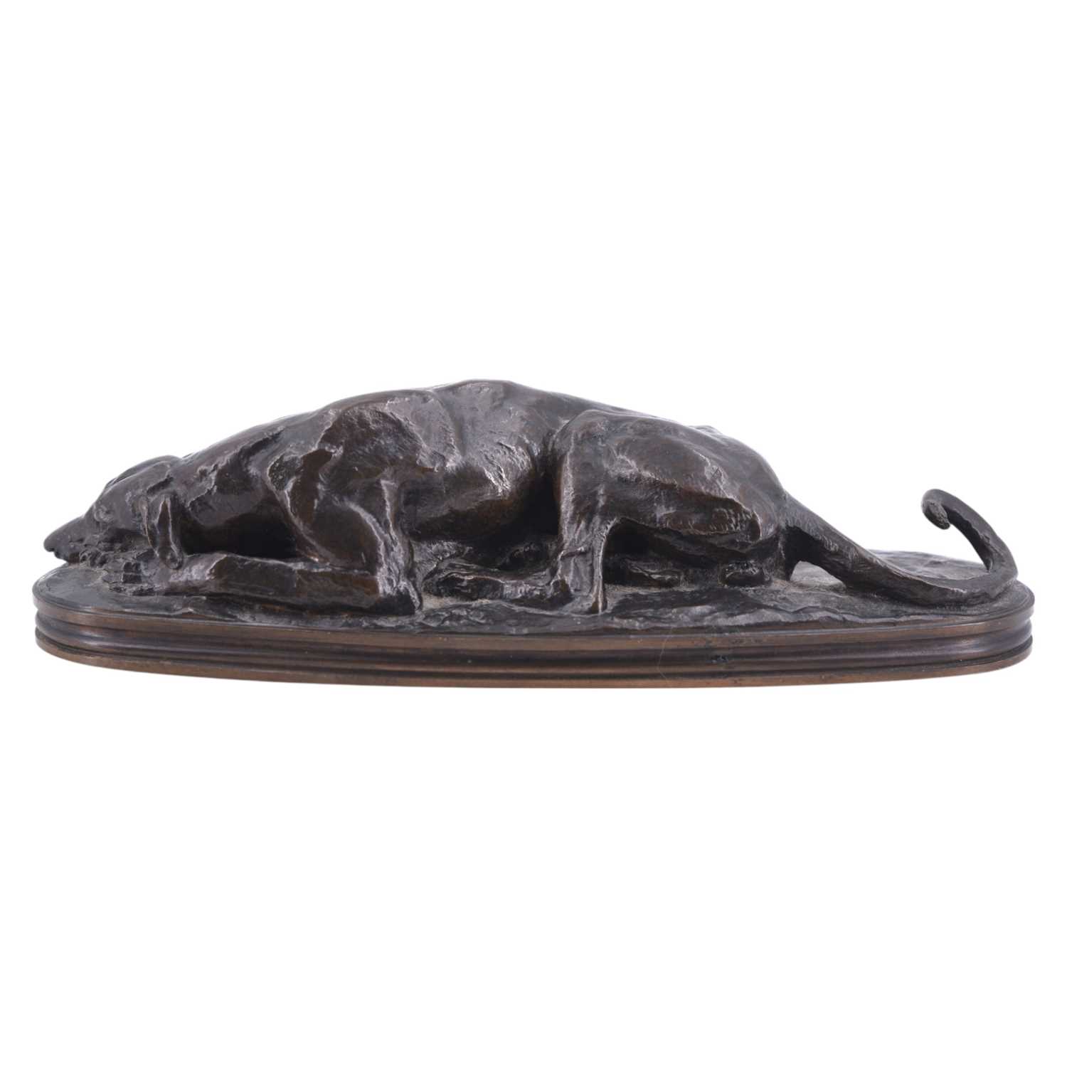 Lot 1561 - Antoine-Louise Barye (1796-1875), "Lévrier...