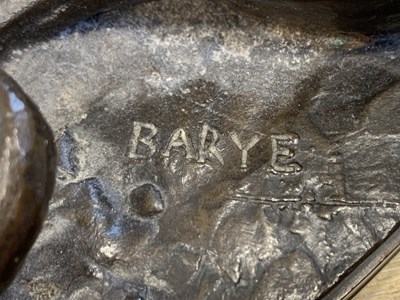 Lot 1561 - Antoine-Louise Barye (1796-1875), "Lévrier...