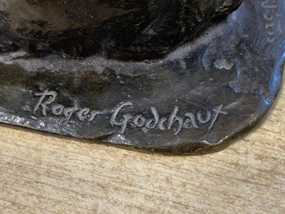 Lot 1562 - Roger Godchaux (French, 1878-1958), a rabbit...