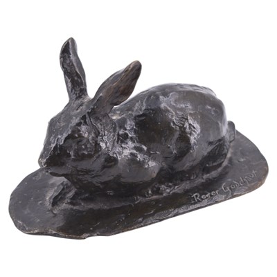 Lot 1562 - Roger Godchaux (French, 1878-1958), a rabbit...