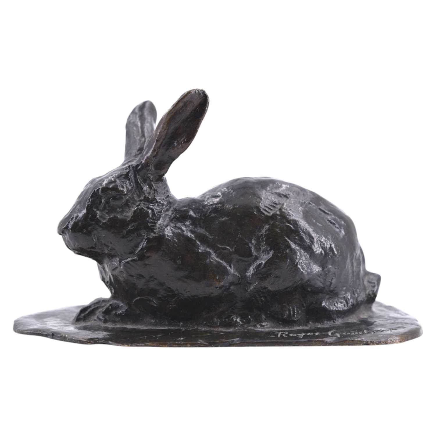 Lot 1562 - Roger Godchaux (French, 1878-1958), a rabbit...