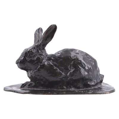 Lot 1562 - Roger Godchaux (French, 1878-1958), a rabbit...