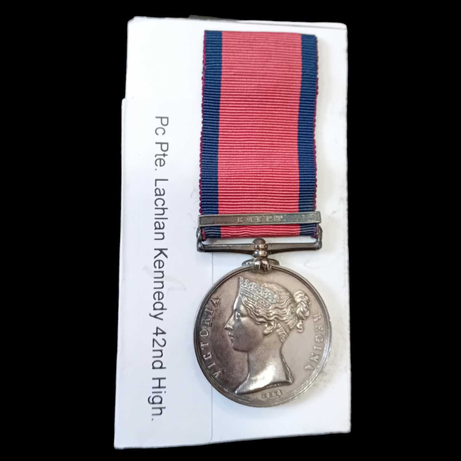 Lot 8 - A Military General Service medal with Egypt...