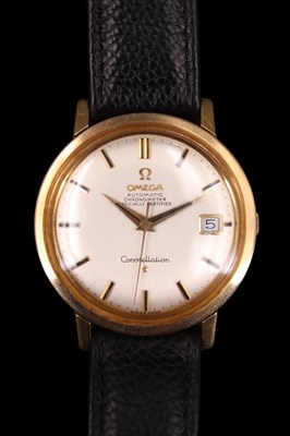 Lot 1254 - A 1968 18 ct gold Omega Constellation, having...