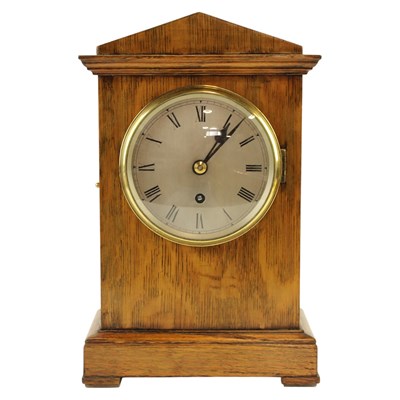 Lot 896 - A 1930s Elliott oak-cased, 8-day single-fusee...
