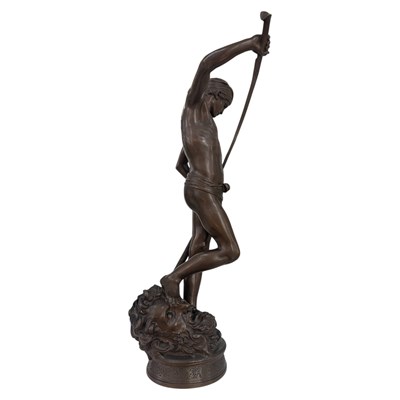 Lot 915 - After Antonin Mercié (1845 - 1916) "David",...