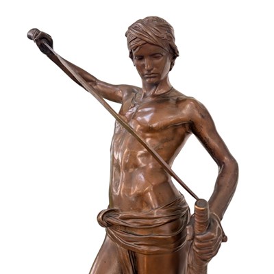 Lot 915 - After Antonin Mercié (1845 - 1916) "David",...