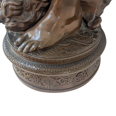 Lot 915 - After Antonin Mercié (1845 - 1916) "David",...