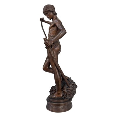 Lot 915 - After Antonin Mercié (1845 - 1916) "David",...