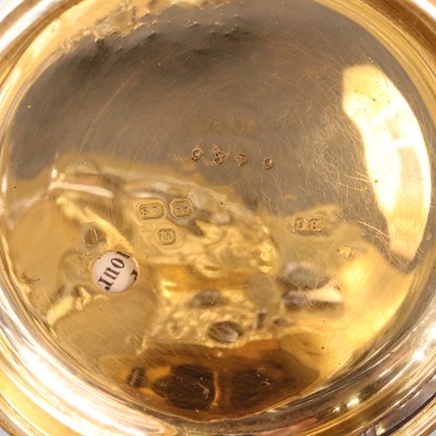 Lot 882 - A Victorian 18 ct gold pocket watch, having a...