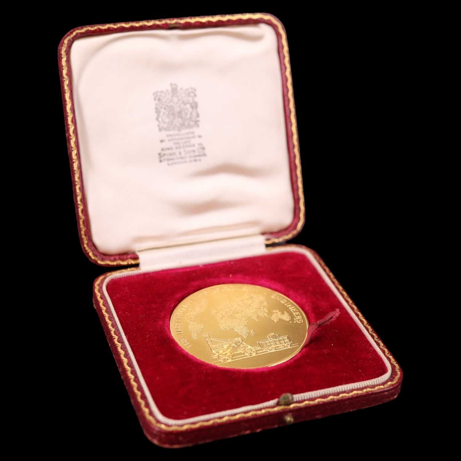 Lot 1107 - A cased Institution of Locomotive Engineers...