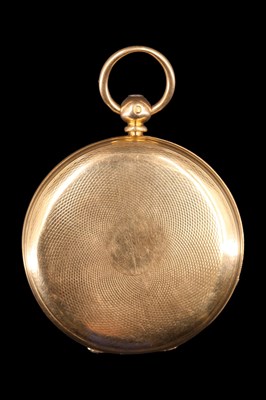 Lot 1275 - A Victorian 18 ct gold hunter pocket watch by...