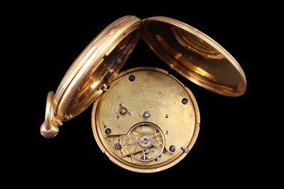 Lot 1275 - A Victorian 18 ct gold hunter pocket watch by...
