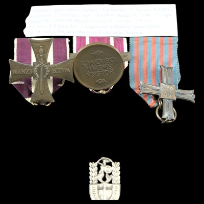 Lot 26 - A Free Polish Army order, decoration and...