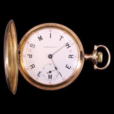 Lot 1922 - An early 20th Century 14 ct gold hunter pocket...